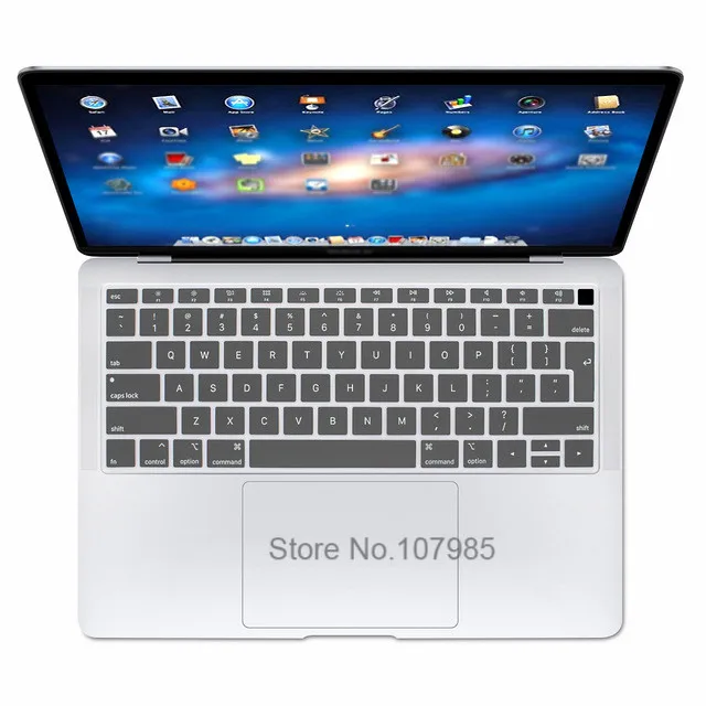 Защитная накладка на клавиатуру для нового MacBook Air 13 A1932 с Touch ID 2018 Силиконовая