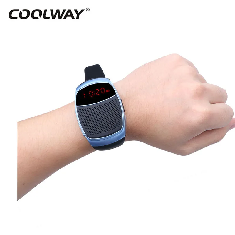 COOLWAY Smartwatch с Bluetooth спортивные Динамик Носимых устройств Relogio Inteligente Поддержка USB TF