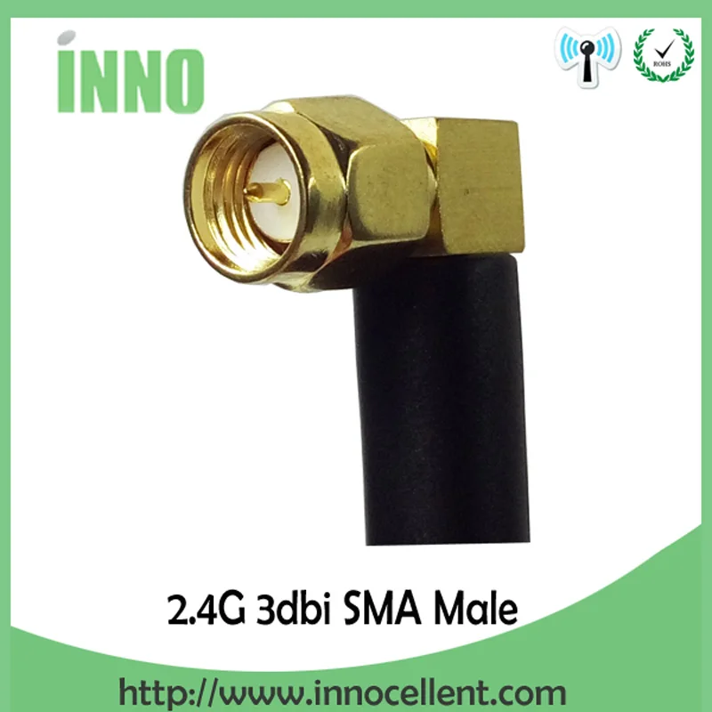EOTH 10pcs 2.4g antenna 3dbi sma male wlan wifi 2.4ghz antene IPX ipex 1 SMA female pigtail Extension Cable iot module antena