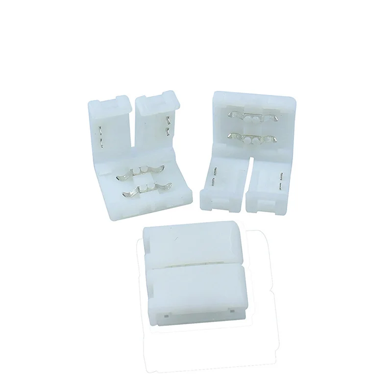 Коннектор для светодиодной ленты 10 мм 2pin pcb плата бесплатные коннекторы сварки 5050