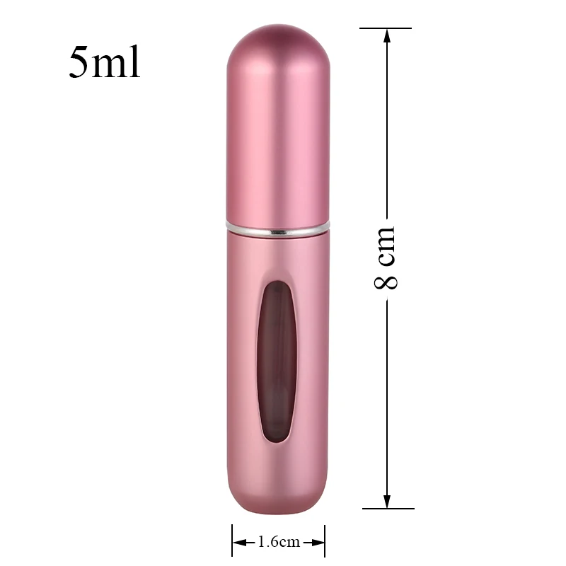 5ml Refillable Mini Perfume Spray Bottle Aluminum Atomizer Portable Travel Cosmetic Container Scent Pump | Красота и здоровье