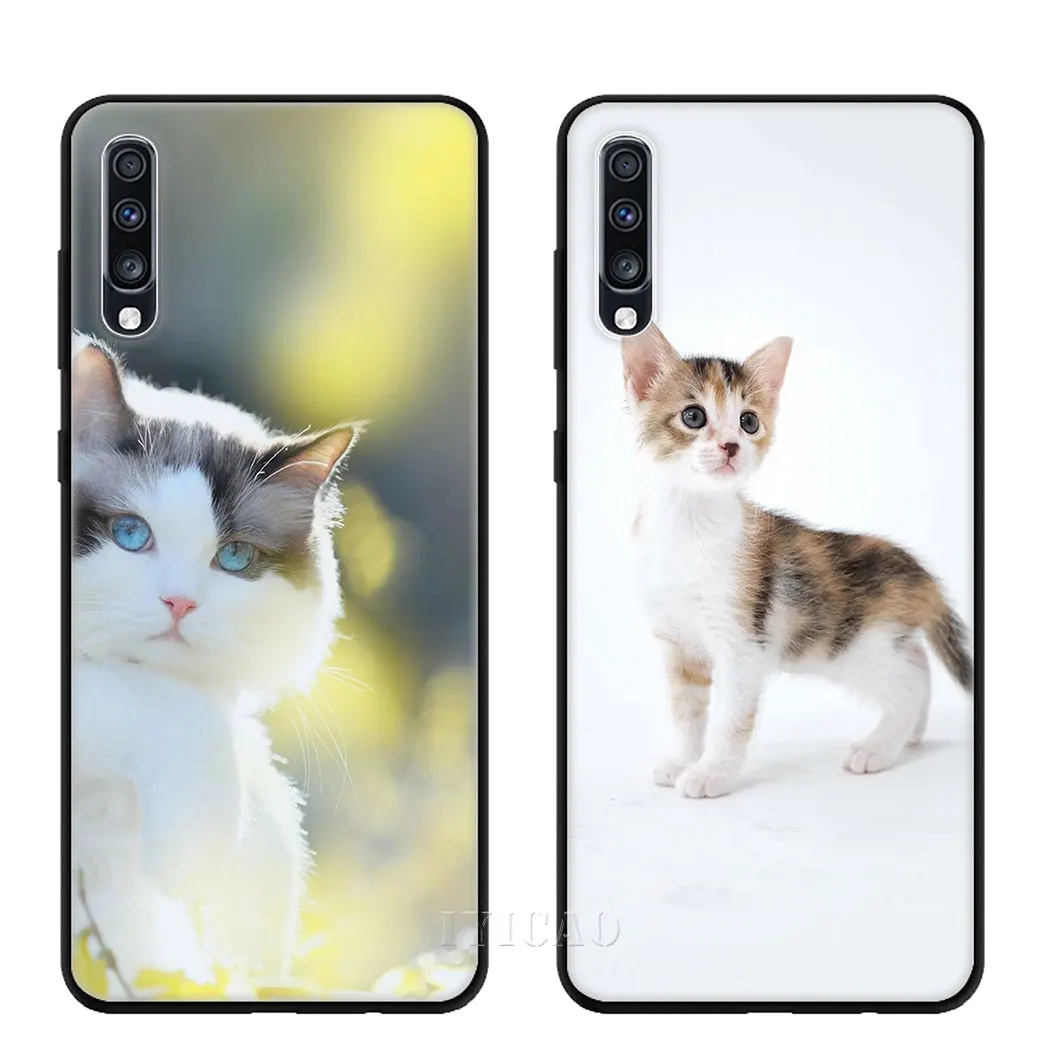 IYICAO маленькое животное Кошка мягкий чехол для samsung Galaxy A9 A8 A7 A6 2018 плюс A3 A5 2016 2017