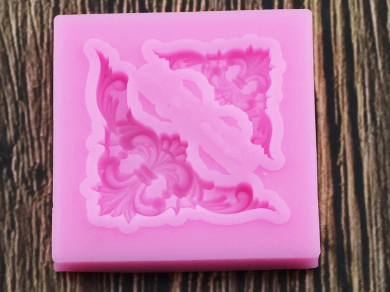DIY Sugarcraft Торт винтажная рельефная угловая граница силиконовая форма помадка форма для украшения торта инструменты Конфеты Форма для шоколадной мастики