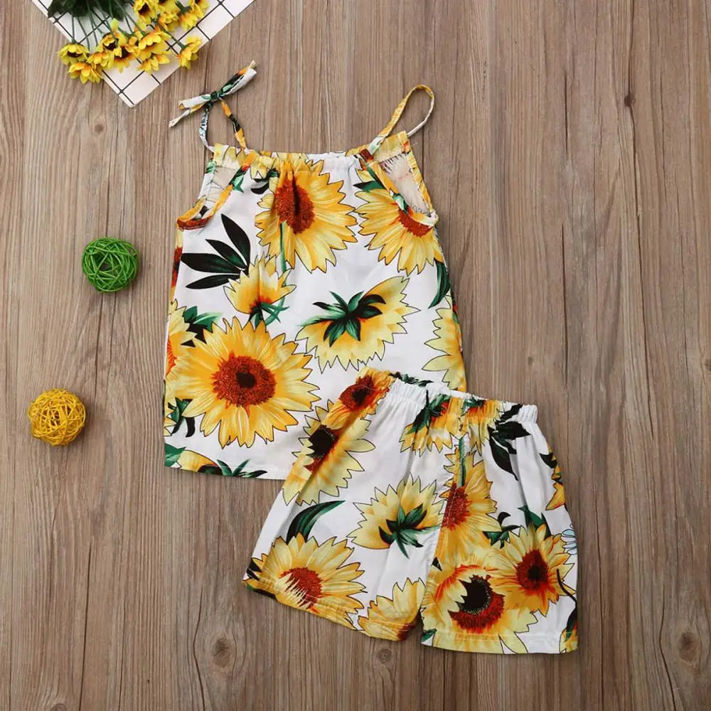 Одежда для маленьких девочек 2019 г. Комплект одежды маленького ребенка без