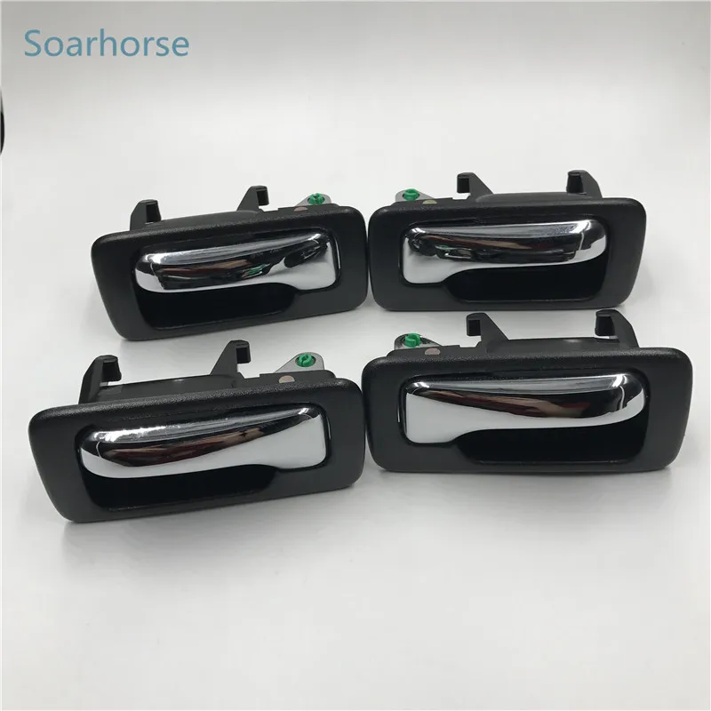 Soarhorse хромированные внутренние дверные ручки для honda accord 1990 1991 1992 1993