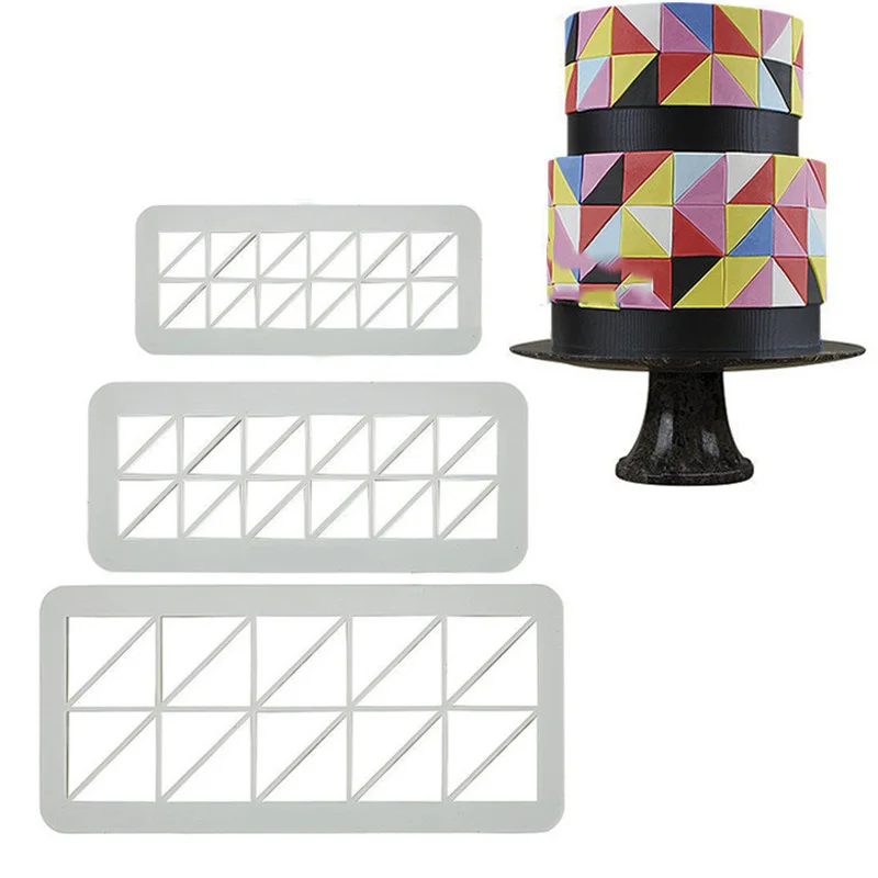 Геометрия помадка резак для печенья инструменты украшения торта Плесень