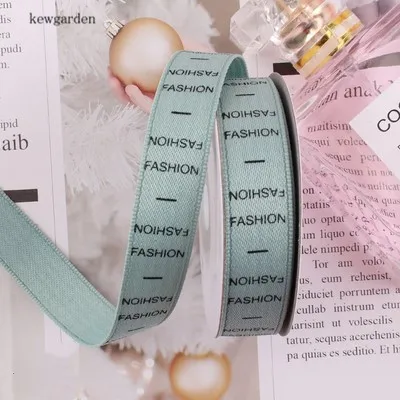 Kewgarden напечатаны буквы атласные ленты вручную изготовленная лента 25 мм 15 DIY бант