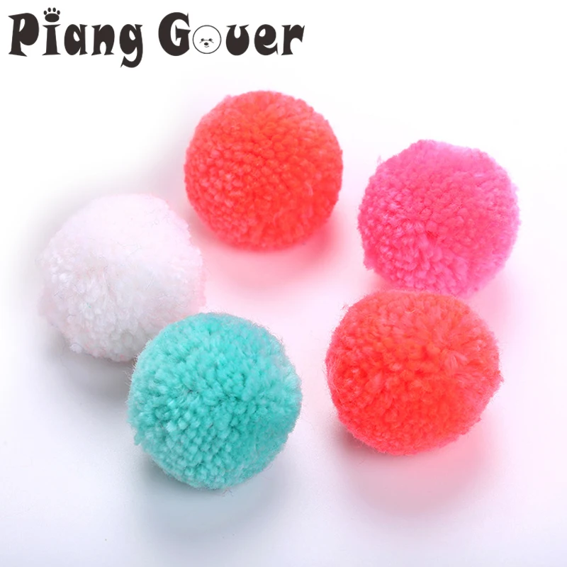10 шт./лот пушистый шар игрушки для кошек маленькие котенок|Игрушки кошек| |