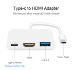 Адаптер kebidu 4K 3 в 1 с USB 3,1 на USB 1080p HDMI-совместимый концентратор USB для Apple Macbook