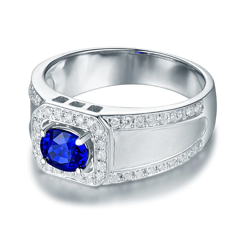 Роскошные Дизайнерские однотонные свадебные мужские кольца LANMI из белого золота