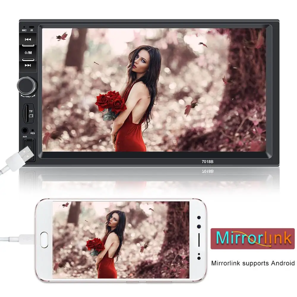 Автомагнитола 2 Din автомагнитола Coche Bluetooth Hd 7 &quotсенсорный экран 2din стерео Oto Teypleri