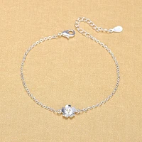 new fresh elegant cherry blossoms flower charm bracelets for women chain bracelets jewelry gifts