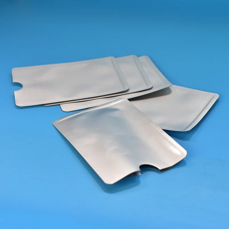 FGHGF 10 шт. Серебряный анти сканирования RFID рукав протектор кредитной ID карты Алюминиевый держатель фольги прочное качество