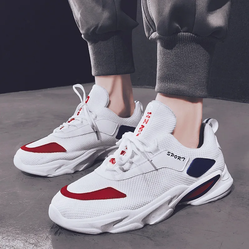 vintage Mixed Colors Retro Daddy Mesh Sneakers Men Hip Hop Patchwork Shoes Streetwear Men's Casual Fashion | Обувь