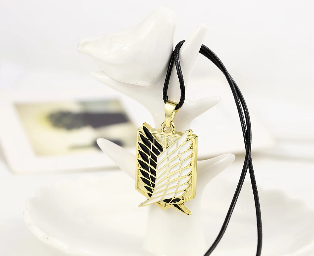 MJ ювелирное аниме Attack on Titan Scout Regiment Charm кулон ожерелье для косплея ювелирные