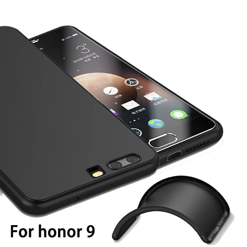 Роскошный силиконовый чехол бампер Sof для Honor 9 Huawei тонкий защитный ультра из