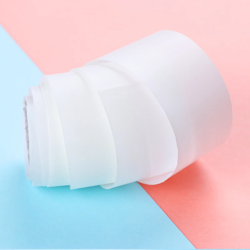 1 рулон шелковая обертка для ногтей клейкая Защитная белый цвет блестящий