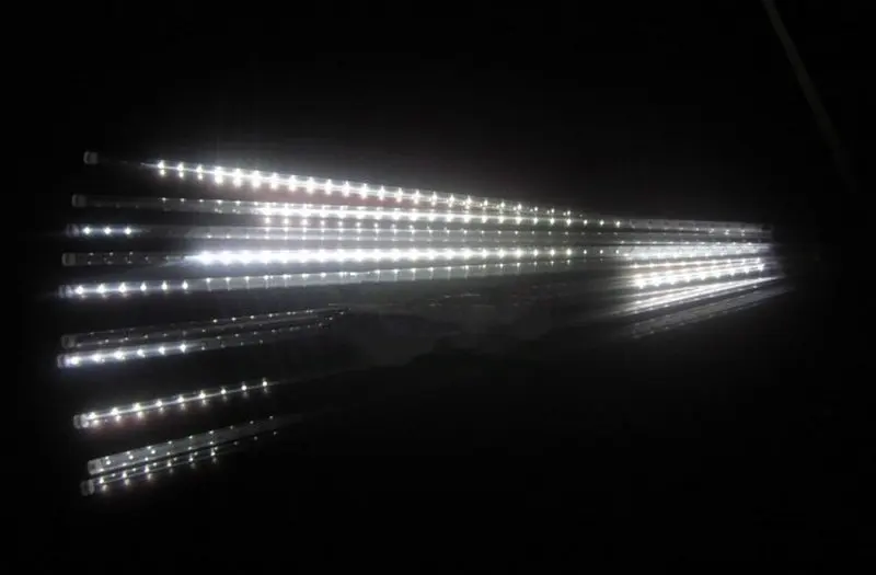 10 трубок 50 см 2835SMD 520LED метеоритный душ светильник для вечерние каскадная вспышка