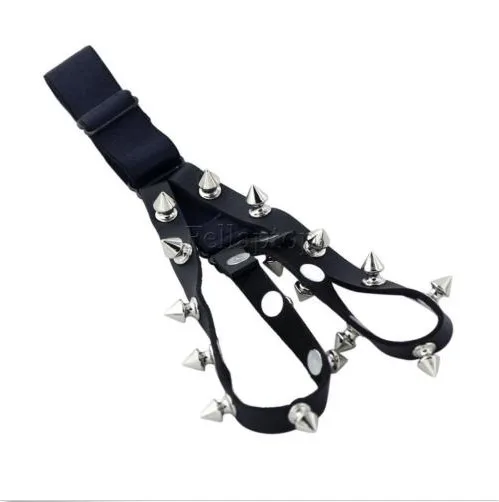 Сексуальная Готический Заклепки Панк Эластичный Жгут Нога Бедра Кольцо подвязки