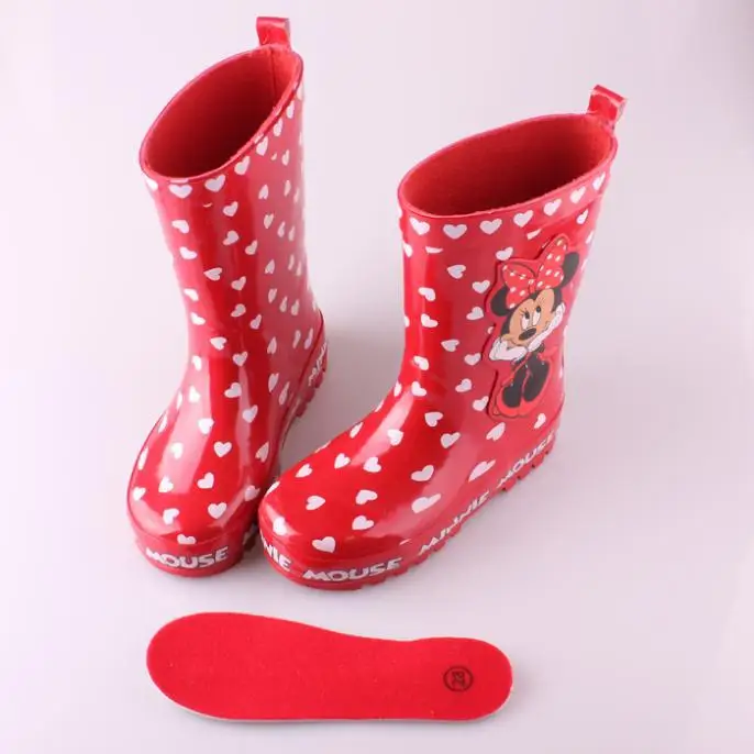 Непромокаемые сапоги для девочек новинка 2017 года Весенняя Брендовая детская
