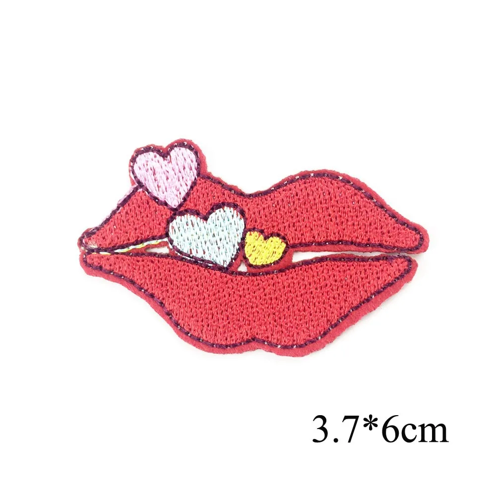 10 шт поцелуй с сердцем вышивка патч утюжок на патчи для одежды Железный На