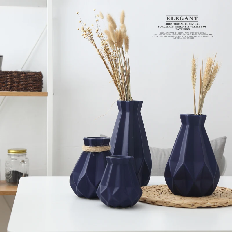 Фарфоровая Настольная Ваза Современные Простые керамические вазы для цветов
