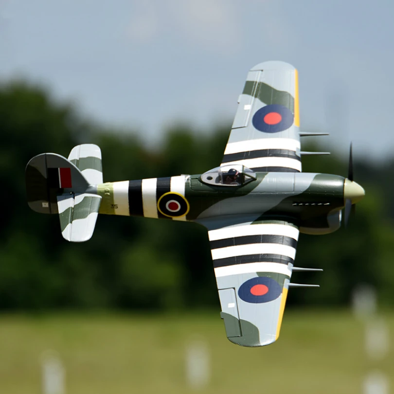 FMS 1100 мм 1,1 м Hawker Typhoon 3S 6CH с втягиванием EPO PNP RC самолет британская Warbird радиоуправляемая модель самолета Avion