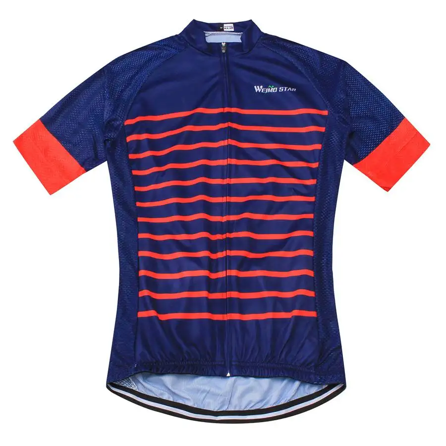 Красная рубашка в полоску Джерси для велоспорта новинка 2017 WEIMOSTAR Мужская