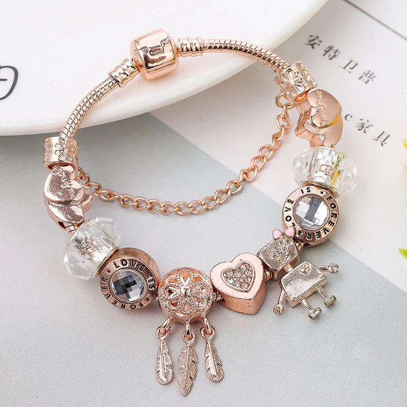 BAOPON высокое качество робот бусы очаровательный браслет подходит для