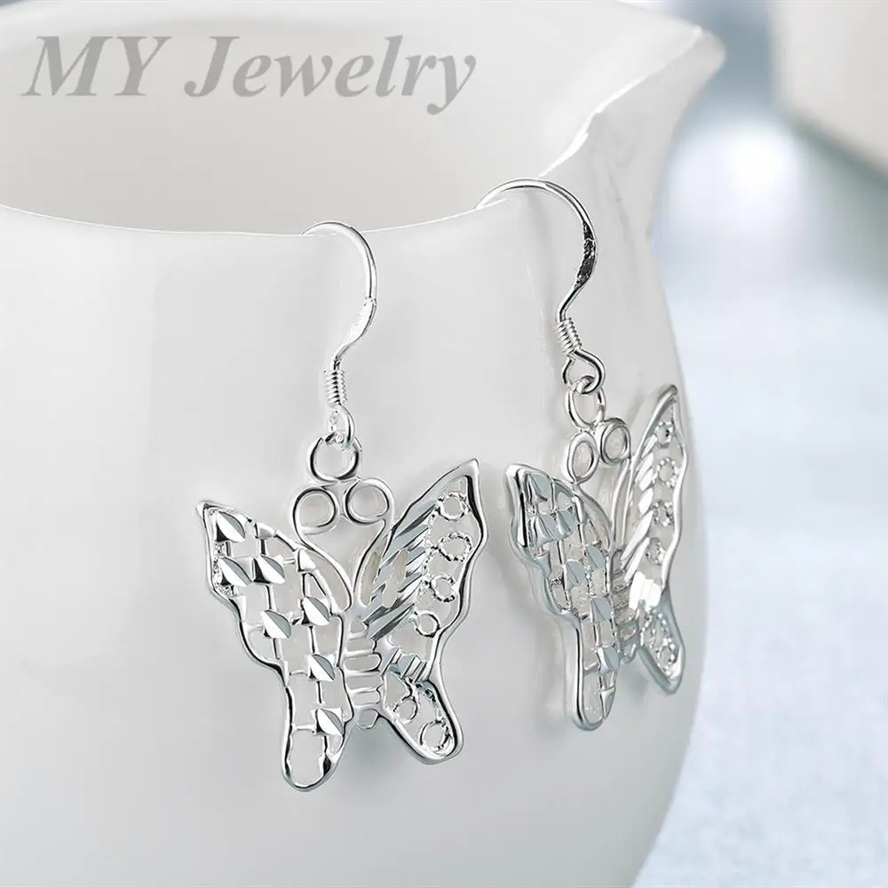 E683 Wholesale 2016 new brand 925 silver earrings fashion jewlery wedding party gift | Украшения и аксессуары
