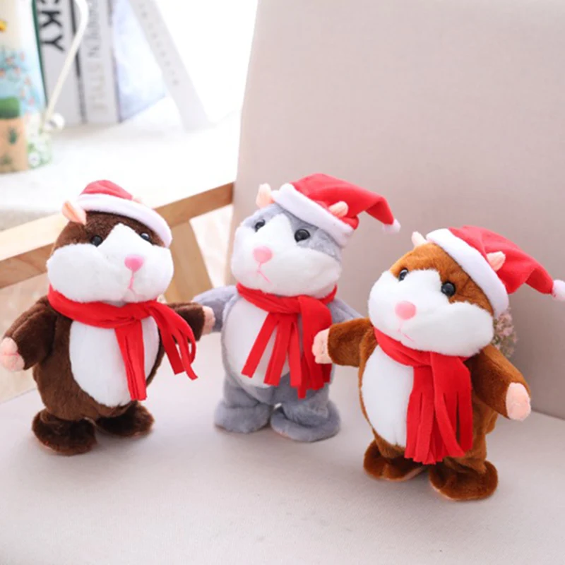 1 шт. говорящая мышка-Хомяк Игрушка для животных звуковая Запись Хомяк