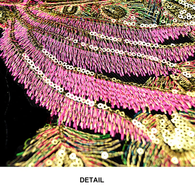 1 шт. золотые патчи с павлиньим принтом одежда швейная ткань для женщин платья