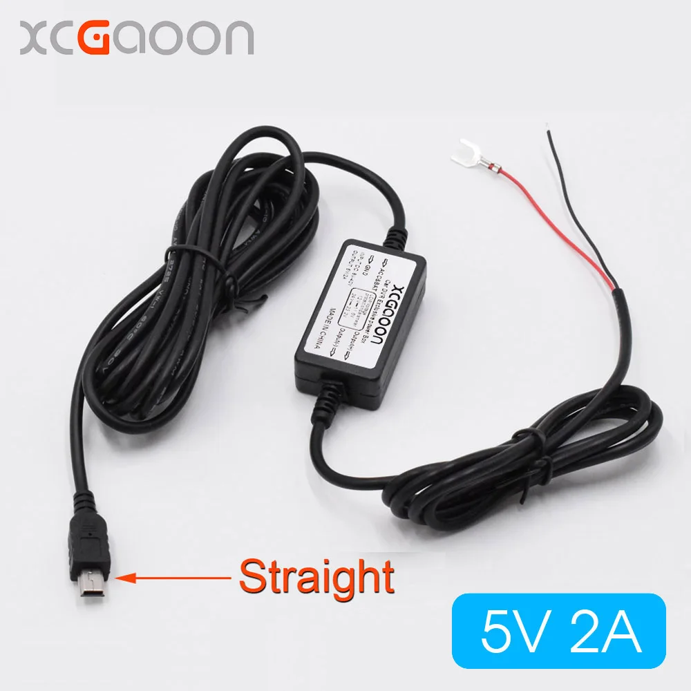 

XCGaoon 10 Piece High Quality Car DC Converter Module 12V 24V To 5V 2A with mini USB Cable, Low Voltage Protection Length 3.5m