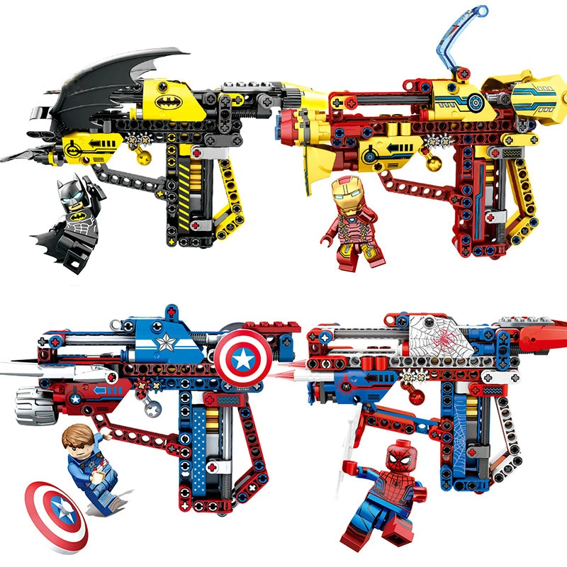 Строительные блоки пистолет Marvel Мстители Совместимость с Legoingly супергерой может
