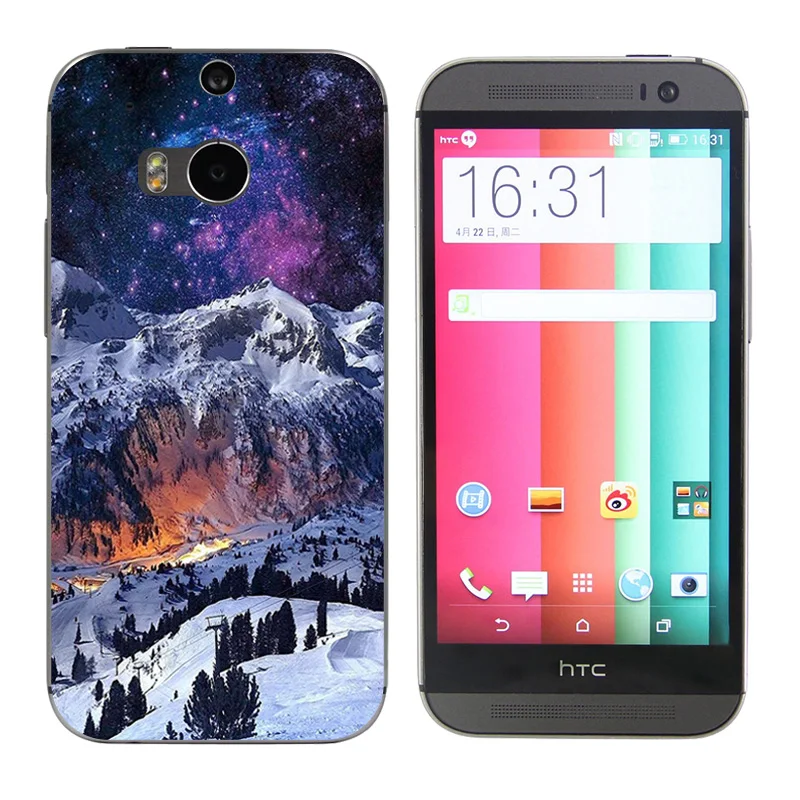 Чехол для телефона чехол HTC One M8 M8s задней панели из силикона и ТПУ с принтом
