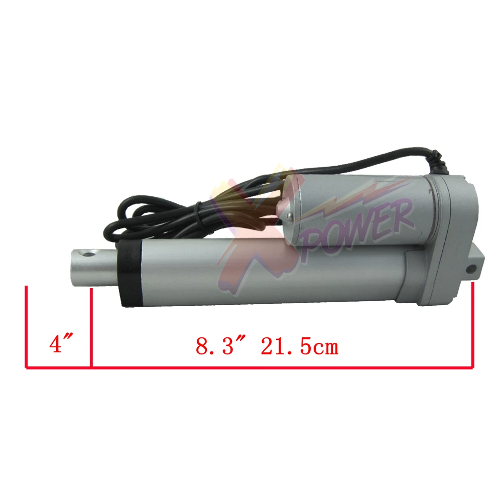 Xpower Новый сверхмощный линейный привод 4 &quotход 225 фунт Макс подъем 12/24 вольт