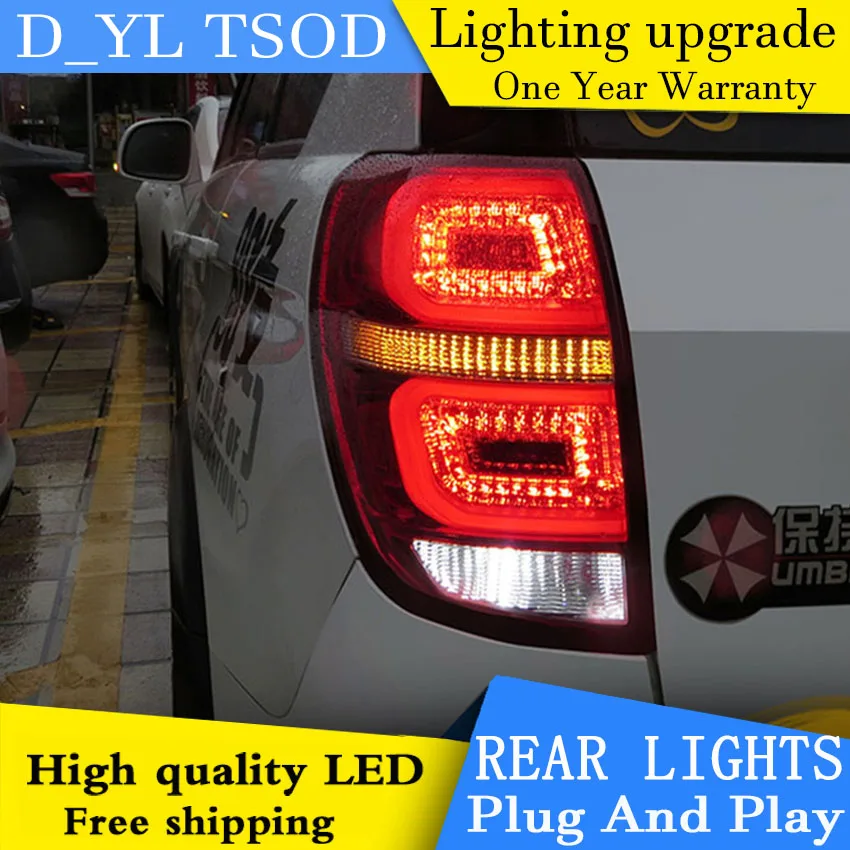 D-YL Car Styling Accessories for Chevrolet Captiva LED Taillights 2008-2014 Tail Light Rear Lamp DRL+Brake+Park+Signal | Автомобили и