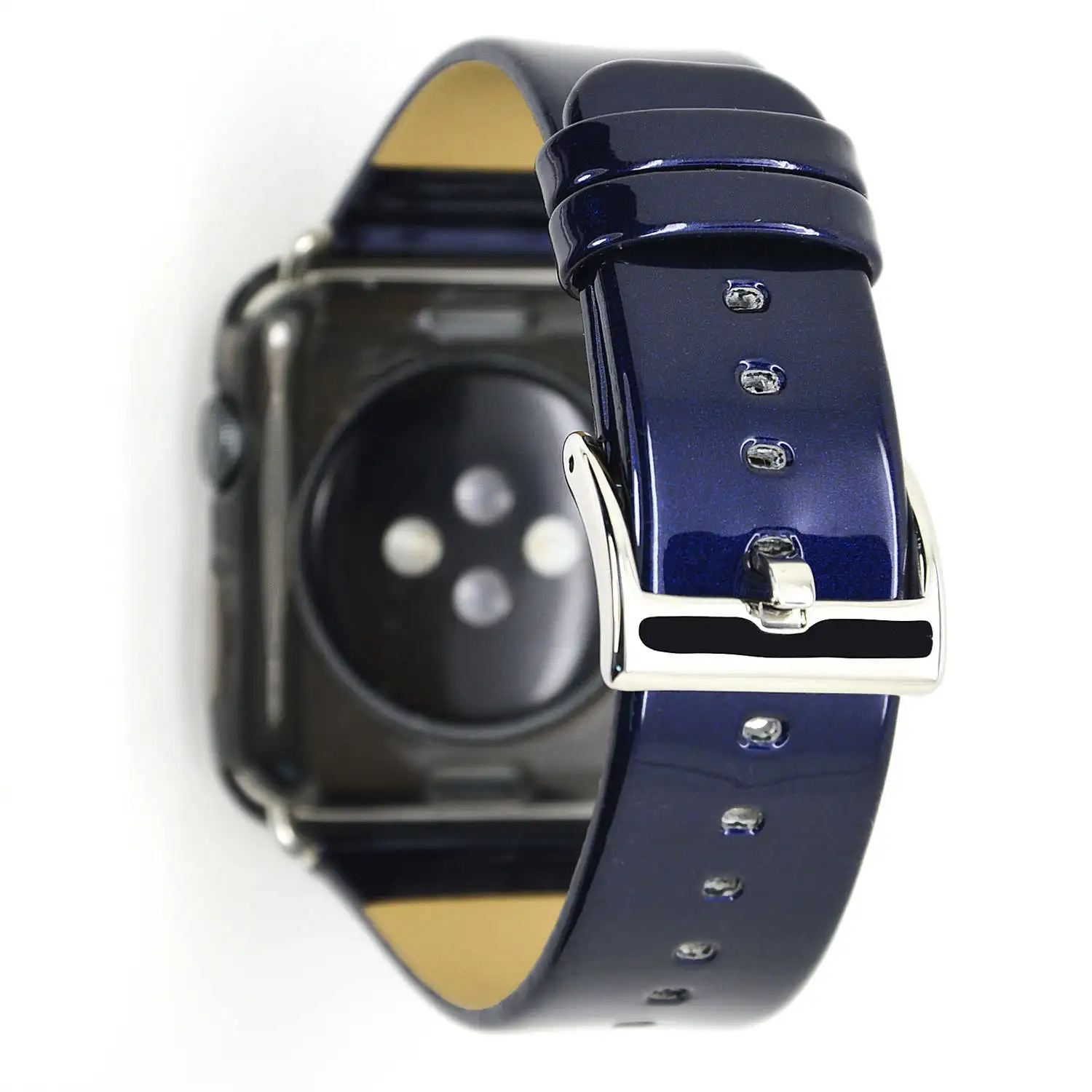 DAHASE блестящий кожаный ремешок для Apple Watch iWatch 42 мм 38 серия 1/2/3 часов | Наручные часы