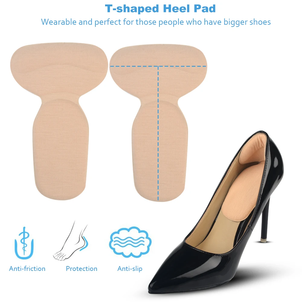 Women Insoles for Shoe Back High Heels Liner Grips Inserts Soft Insole Heel Pain Relief Foot Protector Antislip Cushion Post Pad