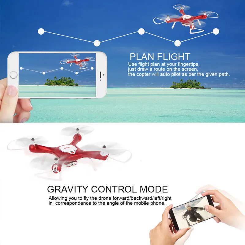 Новейшая Syma X25W Wifi FPV Регулируемая 720P hd камера Дрон оптический поток