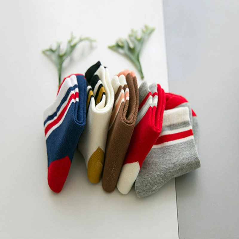 5 парт/Лот детские носки Осень зима 2016 хлопковые с мультяшным рисунком для