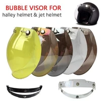  1pc 5colors  100  Original Motorcycle Helmet Visor Shield Retro Hallar Helmet Mask Vintage Helmets Bubble Visor