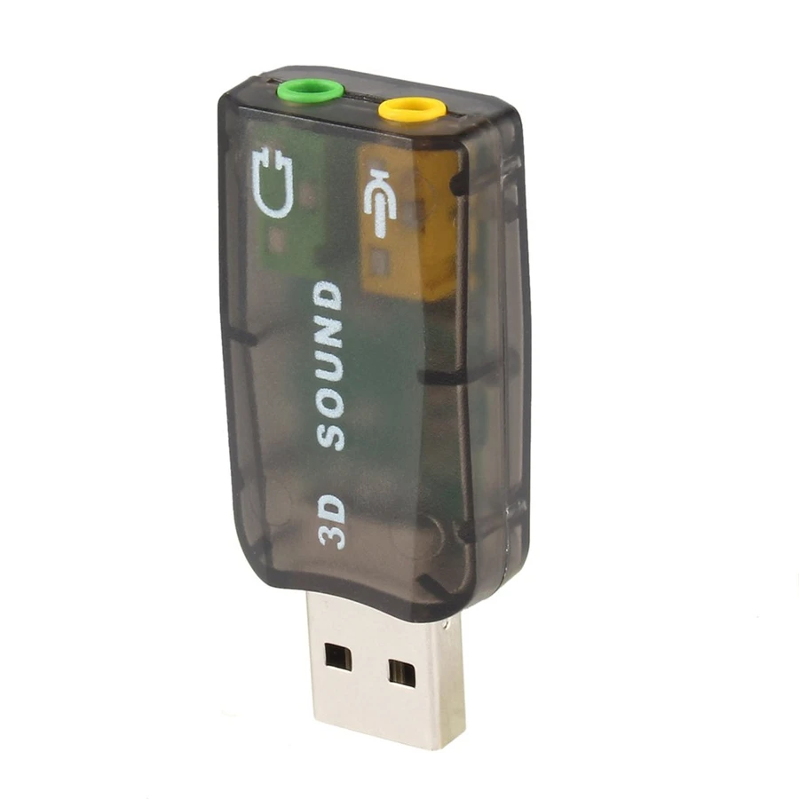 Внешняя звуковая карта 3 5 мм USB адаптер аудио интерфейс 3D гарнитура Интерфейс