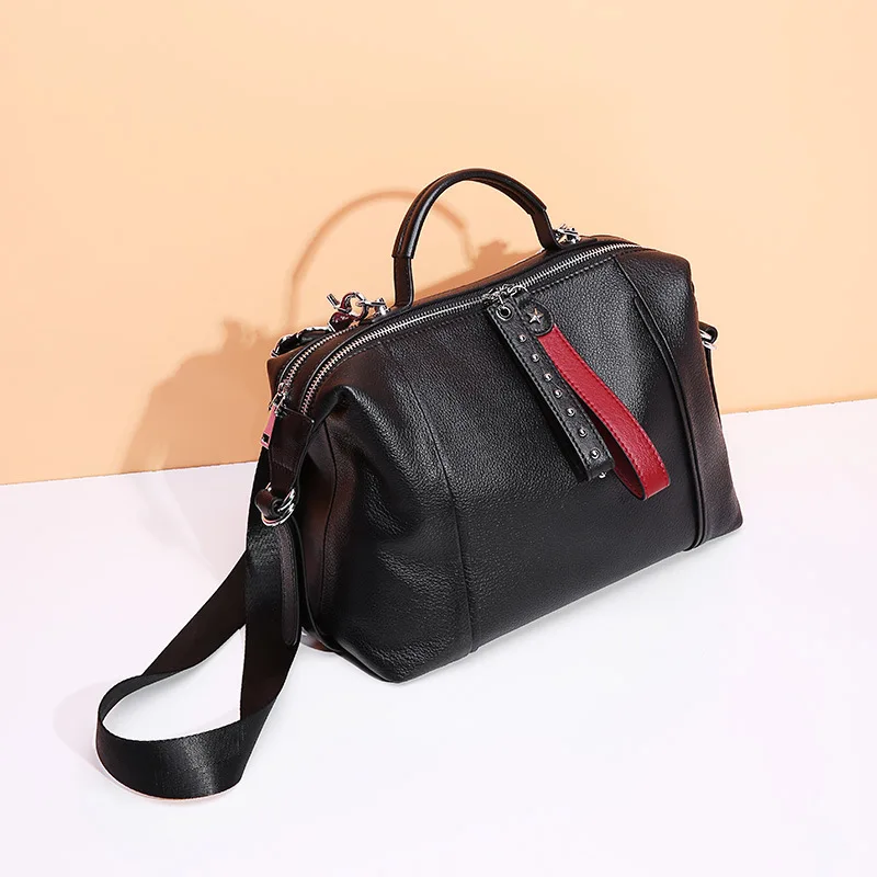 Hobos Bags Women Genuine Leather Handbag Simple Tote Bag Luxury Fashion Ladies Classic Pattern Shoulder | Багаж и сумки