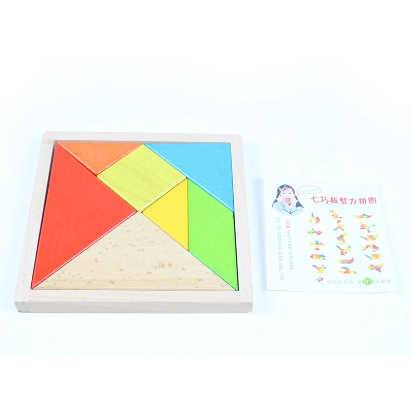 Детские игрушки Пазлы 7 шт паззлы для мозга ручная Танграм красочные Обучающие