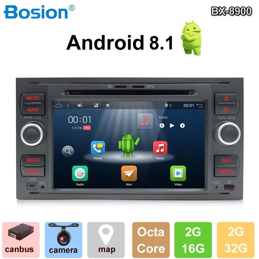 Bosion 2 DIN Автомобильный мультимедийный Радио DVD с gps система спутниковой навигации