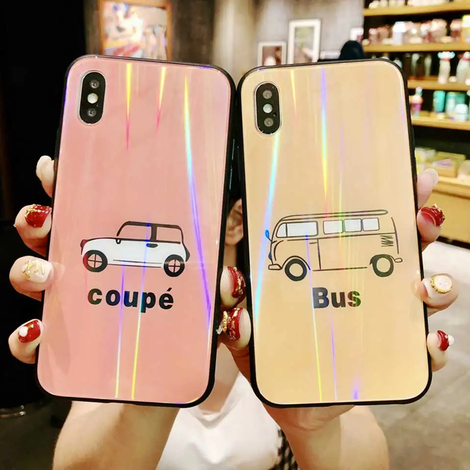 Стекло милый мультфильм капля чехол для телефона iphone 6 6S 7 8 плюс Funda TPU X drop-proof