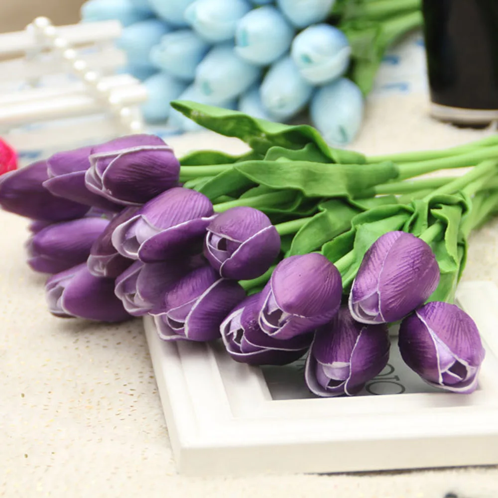 Новое поступление 10 шт. Многоцветный Красный Розовый реальный на ощупь