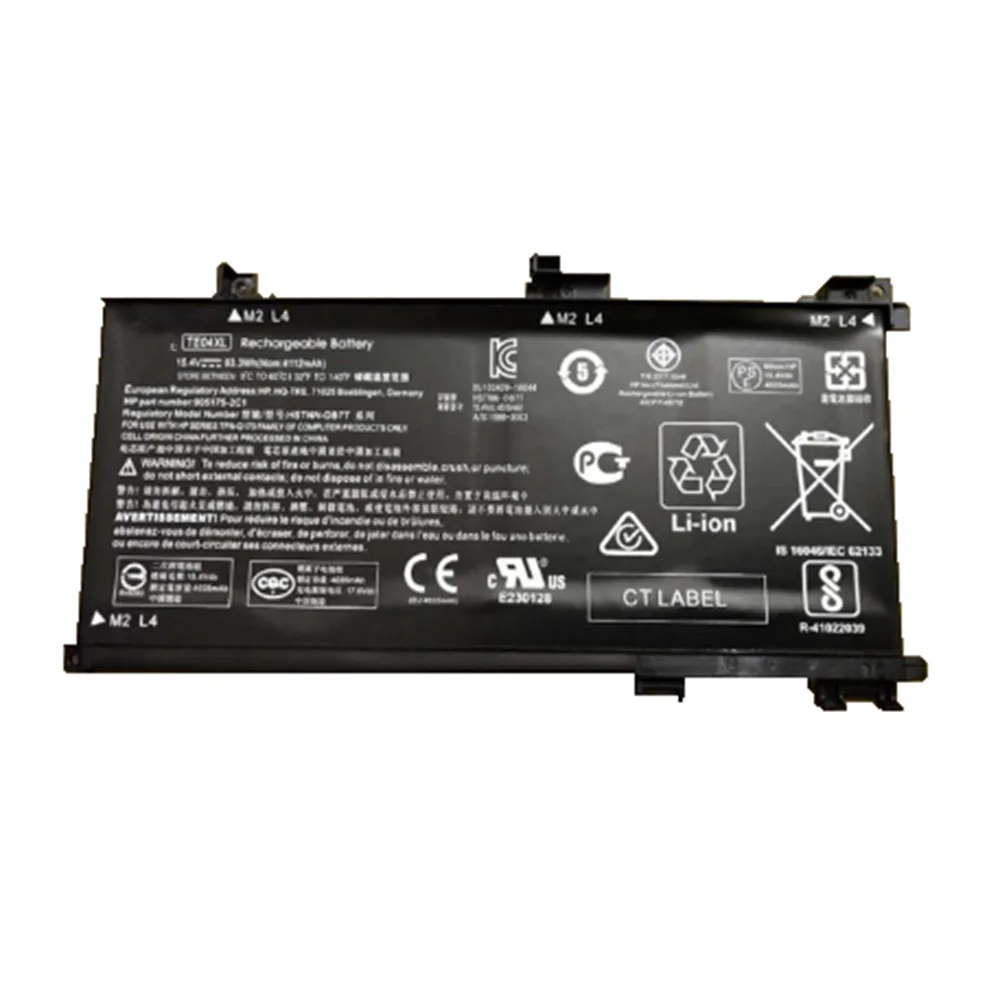 15 4 V 63.3Wh TE04XL новый оригинальный аккумулятор для ноутбука HP OMEN 15-AX 15-AX033DX AX020TX 905277-555