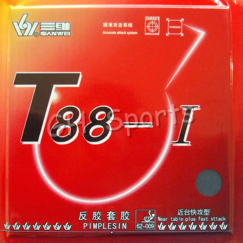 Санвей T88 I 1 для быстрой игры в Настольный теннисный мяч ракетки|rubber for racket|tennis